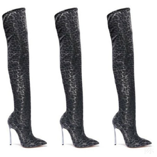 cloth thigh high boots